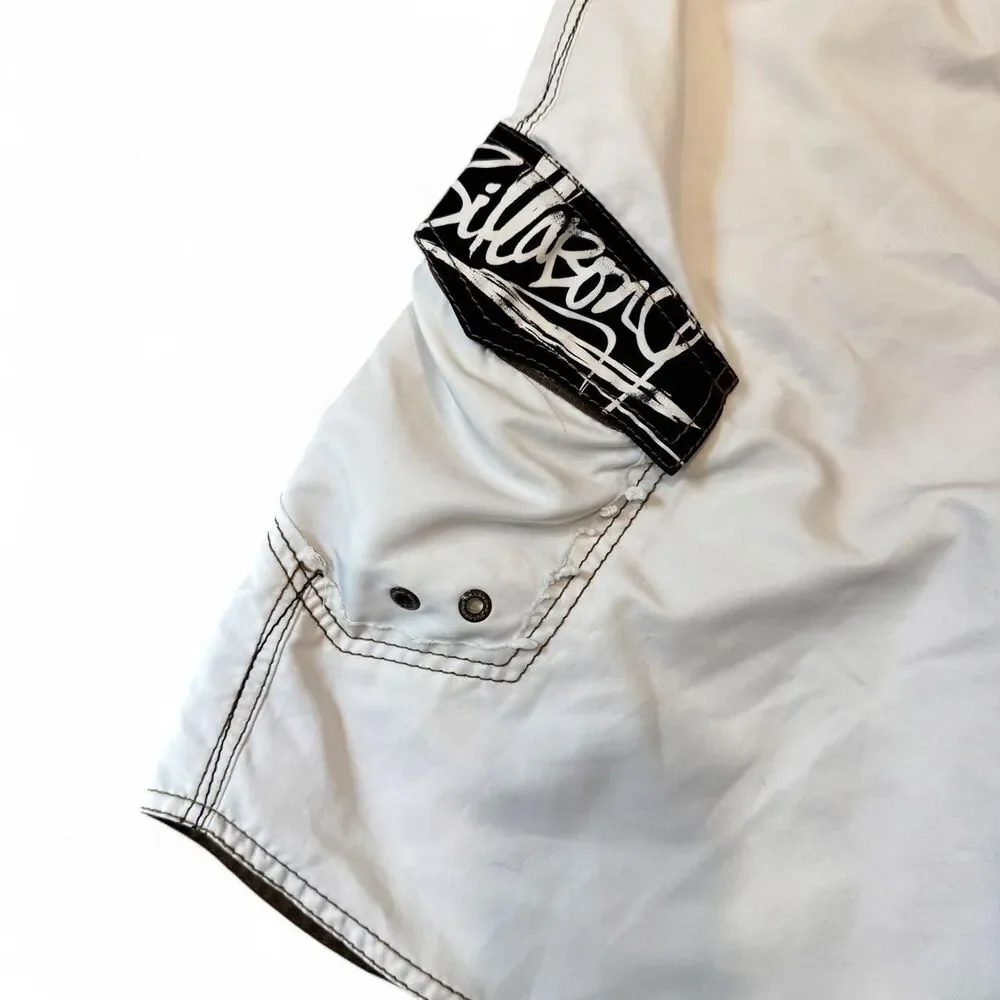 y2k billabong surf cargo board shorts 2000s swim contrast stitching size 30